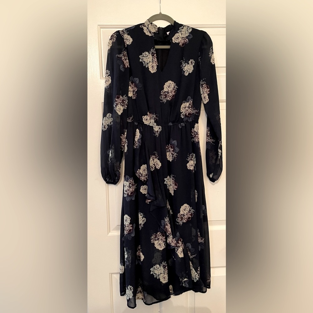 Very Elegant Navy Midi Dress